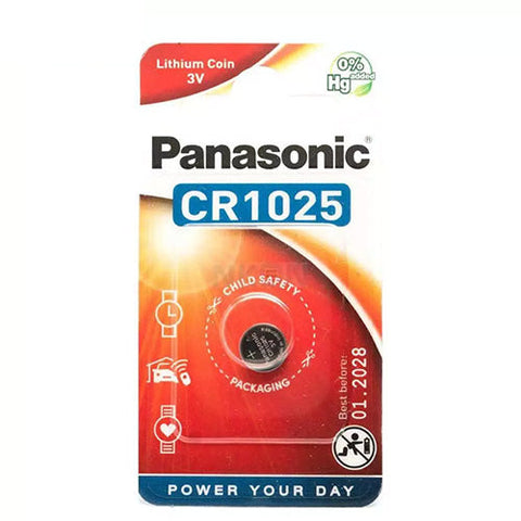 1x Panasonic CR1025 3V Lithium Coin Cell Battery for Watch Calculator