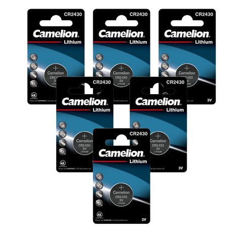 6x Camelion CR2430 3V Lithium Coin Cell Batteries DL2430 BR2430