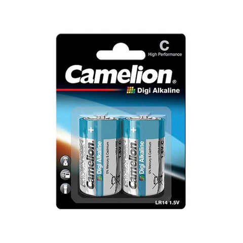 2x Camelion C Digi Alkaline Batteries 1.5V LR14 MN1400 E93 High Power