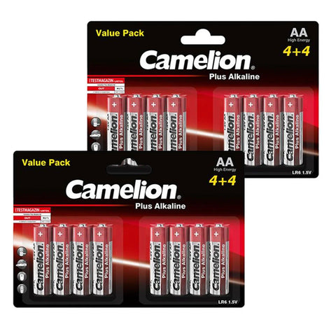 16x Camelion AA Plus Alkaline Batteries LR06 MN1500 AM3 E91 1.5V