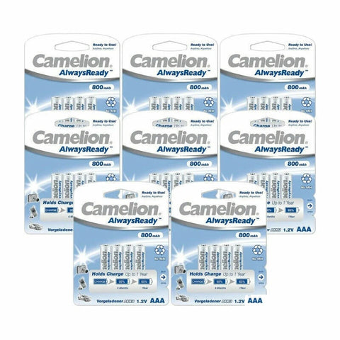 32x Camelion AAA NiMH Rechargeable Batteries 800mAh Always Ready