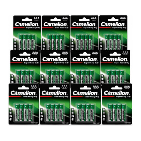 48x Camelion Super Heavy Duty AAA R03P batteries - 12 blister packs of 4