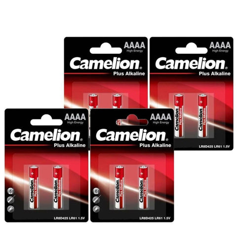 8x Camelion AAAA 1.5V Alkaline Batteries LR61 E96 MN2500 LR8D425