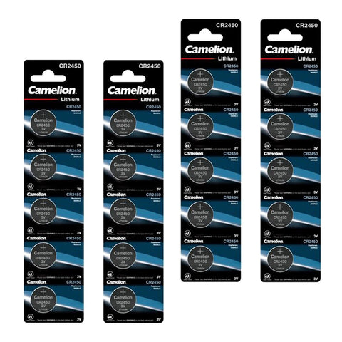 20x Camelion CR2450 3V Lithium Coin Cell Button Batteries DL2450