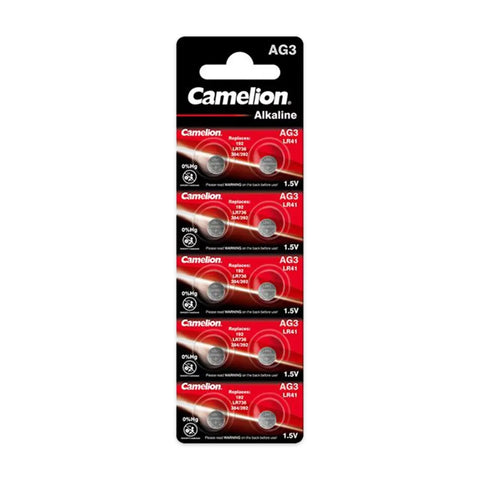 Camelion AG3 LR736 LR41 alkaline – blister strip of 10