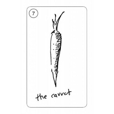 Carrot Cards Old-Time Rabbit Wisdom Oracle Deck with Guidebook, New