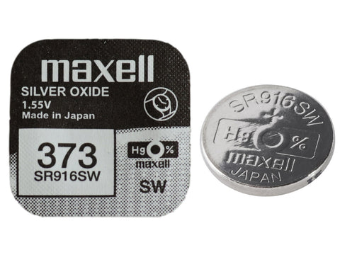 10x Maxell 373 SR916SW 1.55V Silver Oxide Watch Batteries Japan
