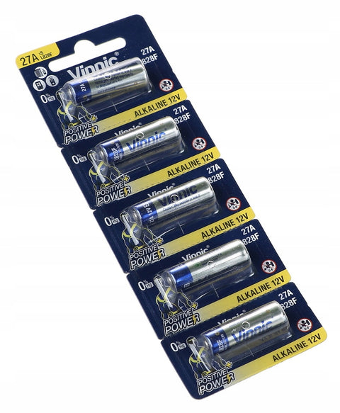 5x Vinnic A27 27A 12V Alkaline Batteries EL812 L828 Remote Control