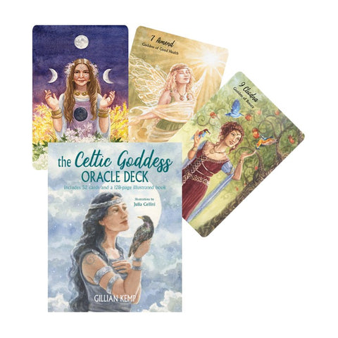 Celtic Goddess Oracle Cards Deck Gillian Kemp & Julia Cellini Cico Books NEW