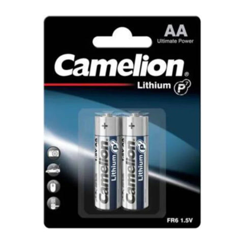 Camelion AA Lithium FR6 1.5V Batteries – original 2-pack blister