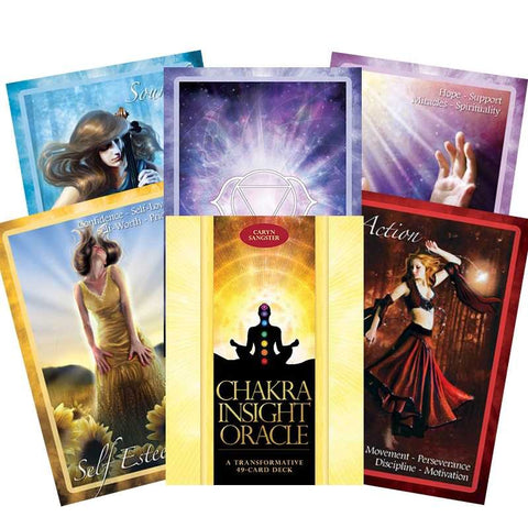 Chakra Insight Deck Cards Esoteric Fortune Telling Blue Angel