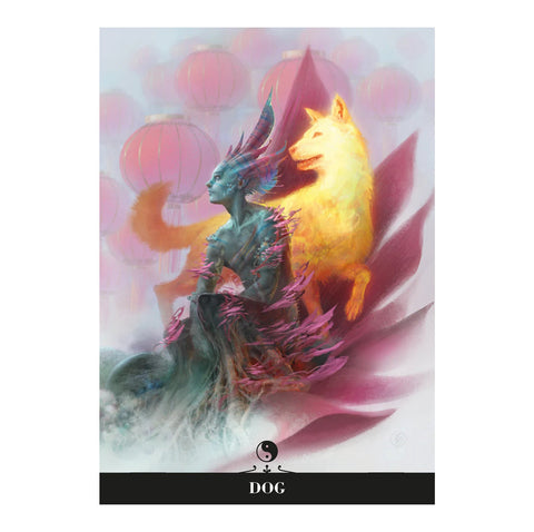 Chinese Astrology Oracle Cards Deck 24-Card Set by Lo Scarabeo