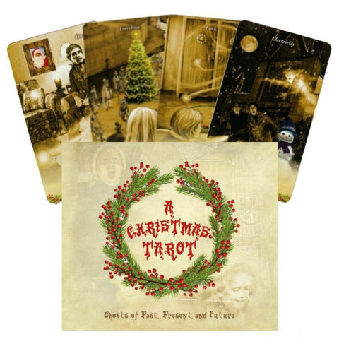 A Christmas Tarot Cards & Book Schiffer Publishing Roseberry Kesara Dennett NEW