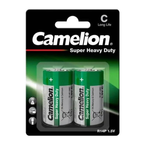 Camelion Super Heavy Duty C R14 Batteries – original 2-pack blister
