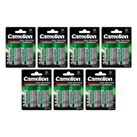 14x Camelion Super Heavy Duty D R20 Batteries