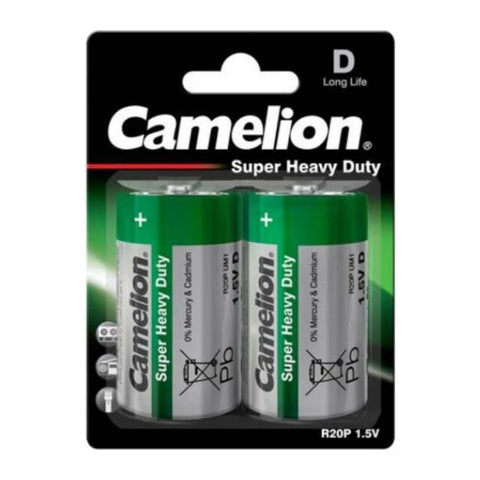 Camelion Super Heavy Duty D R20 Batteries – original 2-pack blister