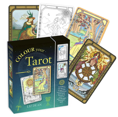 Colour Your Tarot Cards Deck Cico Books By Liz Dean Create Your Own Tarot NEW