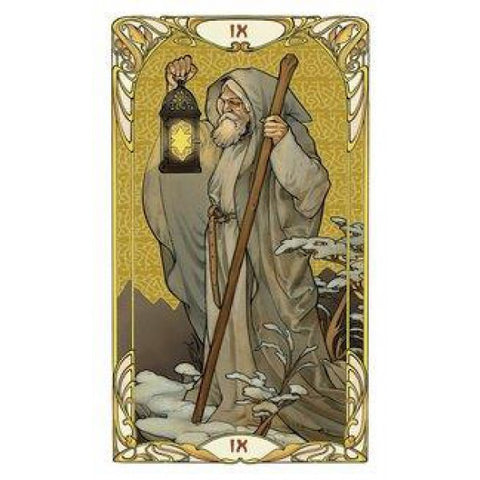 Golden Art Nouveau Tarot Mini Deck 78 Cards Lo Scarabeo Sealed