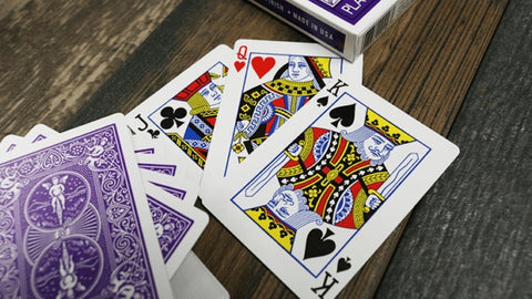 Bicycle Rider Back Violet Playing Cards Deck for Poker & Magic Tricks
