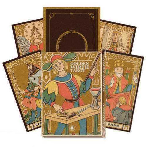 Golden Wirth Tarot Grand Trumps 22 Card Deck Gold Foil Lo Scarabeo