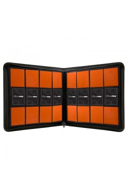 Ultra PRO Vivid 12-Pocket Zippered PRO-Binder Black, Holds 480 Cards, Side-Load