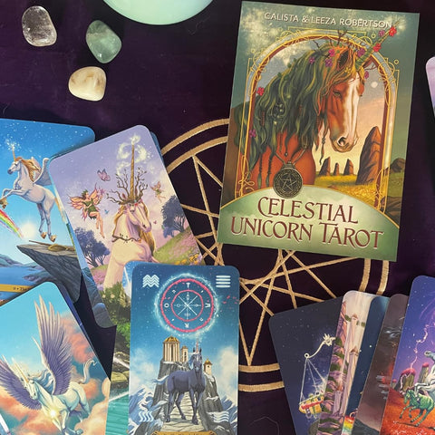 Celestial Unicorn Tarot & Oracle Deck 78 Cards with Guidebook Llewellyn