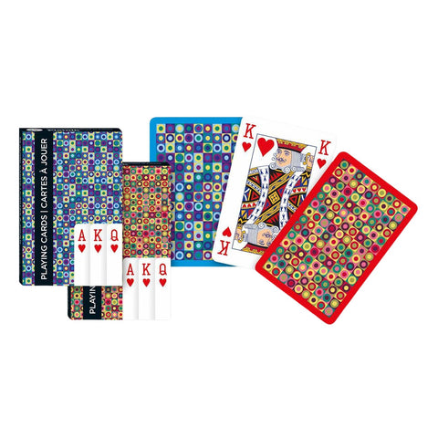 Piatnik Dots Bridge Playing Cards Deck Red or Blue Random Color