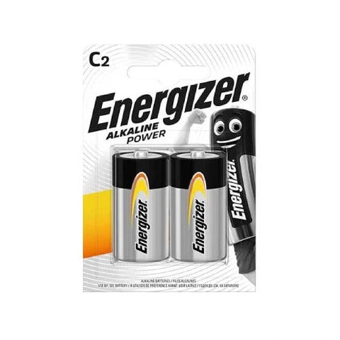 2x Energizer C Alkaline Batteries 1.5V LR14 R14 MN1400 E93 Baby Cells