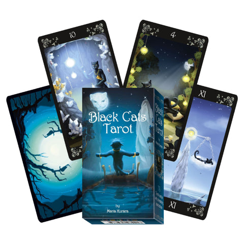 Black Cats Tarot Deck Cards Esoteric Fortune Telling Lo Scarabeo NEW