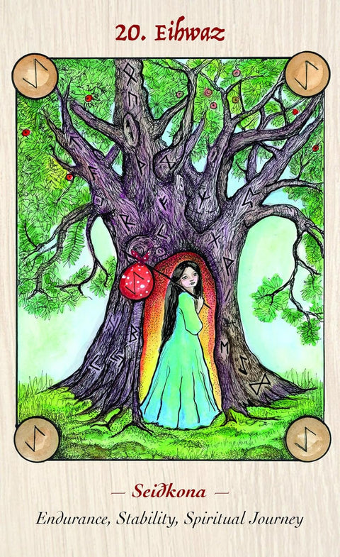 Norse Goddess Rune Oracle Cards Deck And Guidebook Feminine Blue Angel