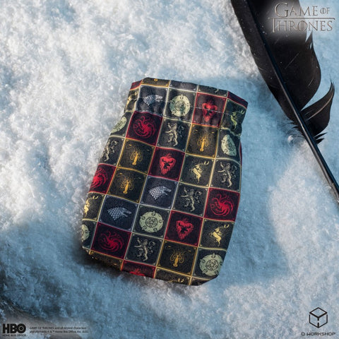 Game of Thrones House Sigils Dice Pouch Q-Workshop Official Drawstring