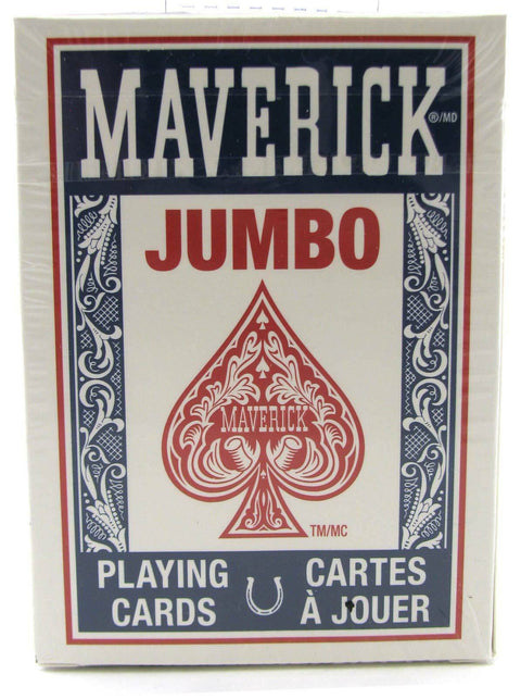 Maverick Blue Playing Cards Jumbo Index Deck Poker Magic Tricks Quality
