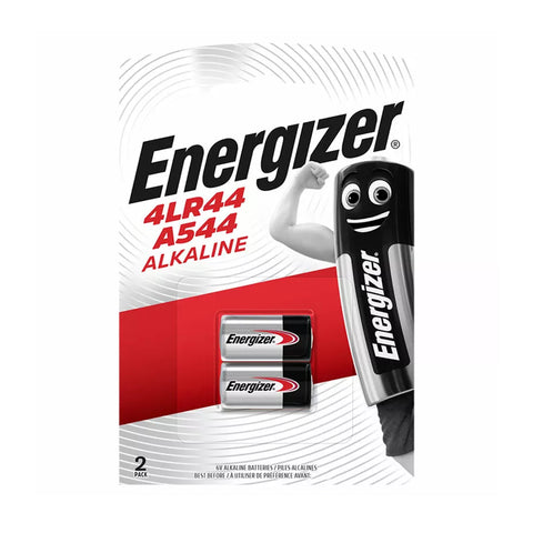 2 Energizer Alkaline 4Lr44 A544 Batteries 6V Blister Pack NEW
