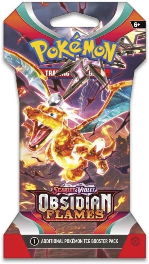 Pokemon TCG Scarlet & Violet Obsidian Flames Sleeved Booster Pack 10 Cards