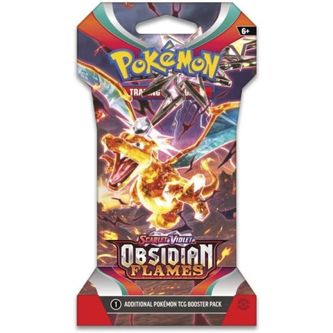 Pokemon TCG Scarlet & Violet Obsidian Flames Sleeved Booster Pack 10 Cards