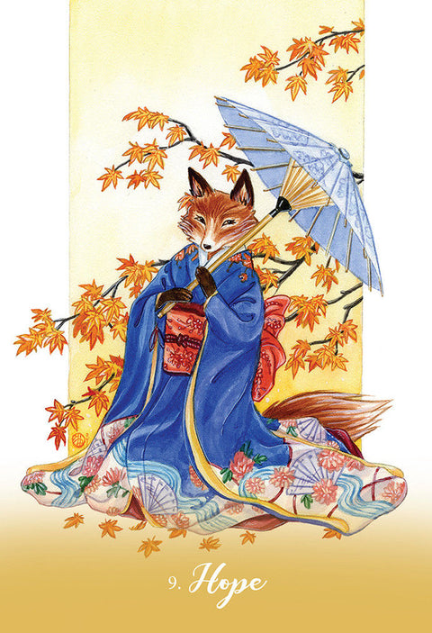 Foxfire: The Kitsune Oracle Cards Deck Lucy Cavendish Blue Angel
