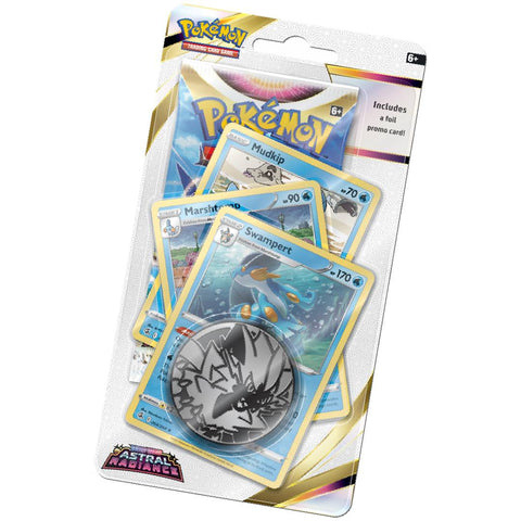 Pokemon TCG Swampert Astral Radiance Checklane Blister Pack & Coin EN