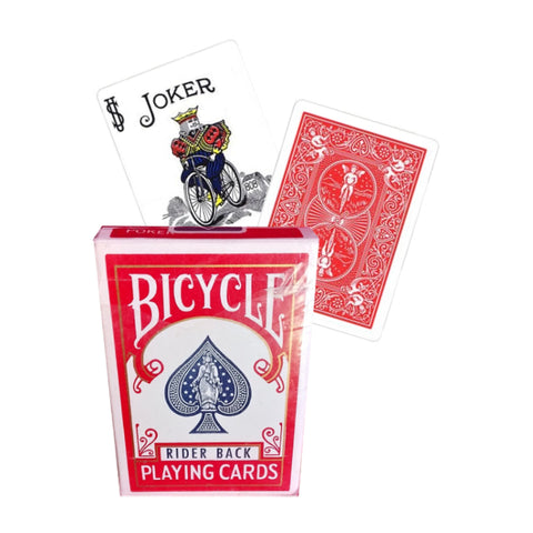 Bicycle Rider Back 808 black seal playing cards red