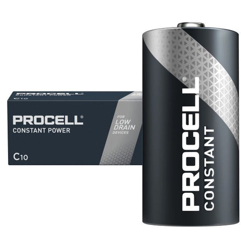 10x Duracell Procell Constant C LR14 1.5V Alkaline Batteries Bulk Pack