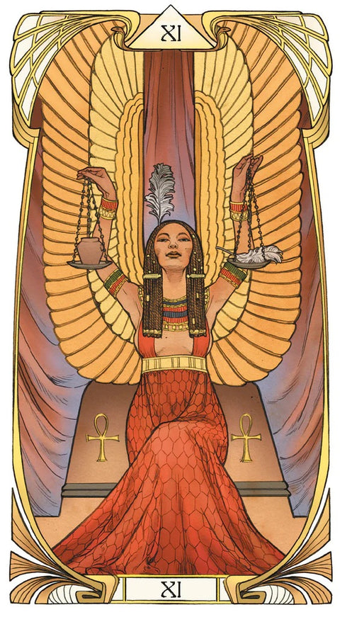Egyptian Art Nouveau Tarot Deck by Massaglia Lo Scarabeo 78 Cards New