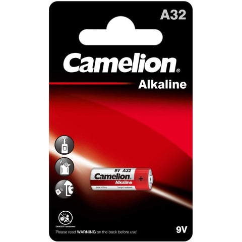 Camelion A32 LR32A 9V Alkaline Battery for Smoke Detectors Made in Germany