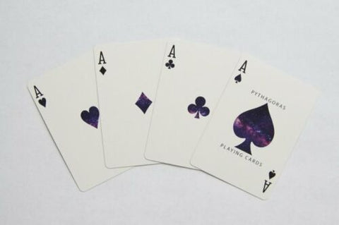 Pythagoras Playing Cards Deck Difatta USpcc Magic Tricks Poker Galaxy Purple NEW
