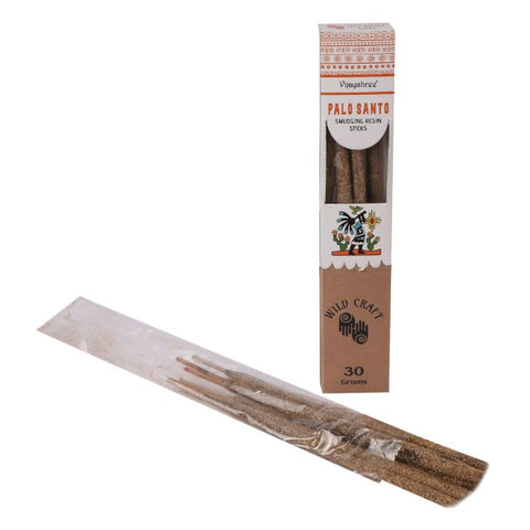 Golden Palo Santo Resin Incense Sticks 6-Pack – Smudging, Cleansing, Meditation