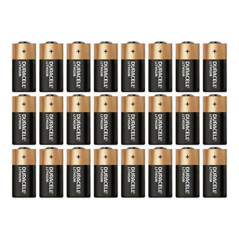 Duracell CR123A 3V Lithium Batteries – 24 pcs (bulk cells)