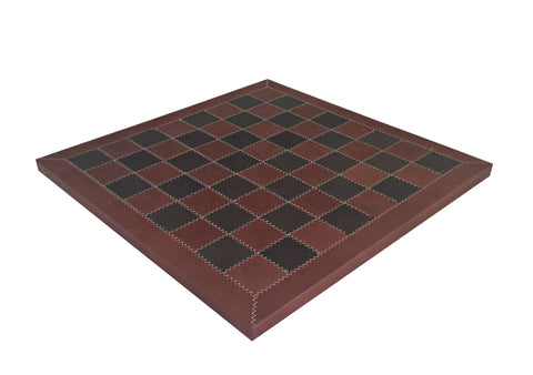 Italfama Brass Oriental Chess Set with Brown Leather Board, 10cm King