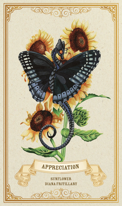 Enchanted Blossoms Oracle Deck by Carla Morrow 44 Cards Blue Angel
