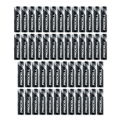 50x Duracell Procell AA LR6 1.5V Alkaline Batteries