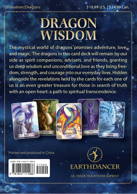 Dragon Wisdom Oracle Cards & Guidebook Set by Earth Dancer