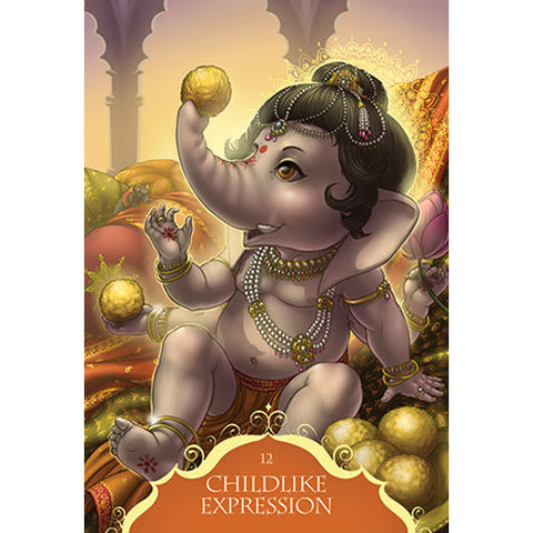 Whispers of Lord Ganesha Oracle Cards 50-Card Deck by Blue Angel