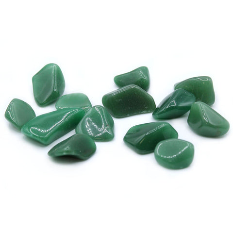 24 Large Tumble Stones - Quartz Green Gemstones Talisman Ancient Wisdom NEW